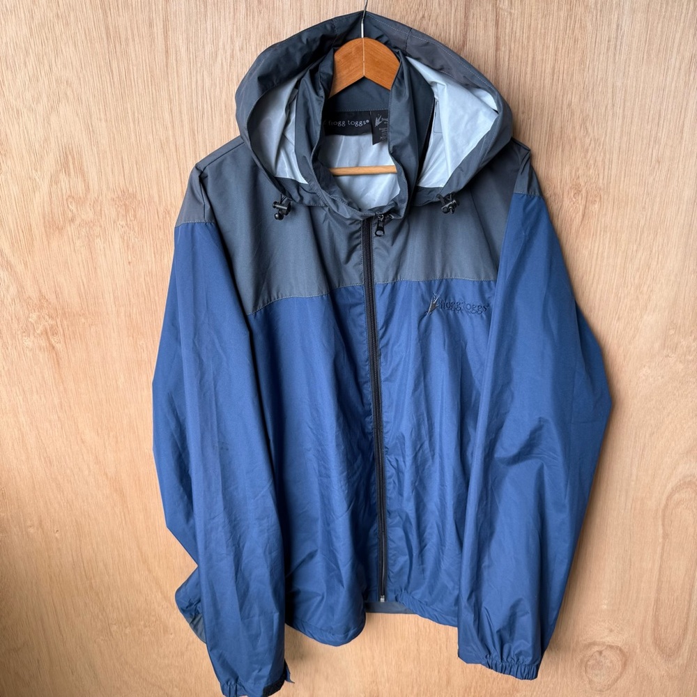Frogg Toggs Men's XL /XXL River Toadz Zip‎ Up Hooded Windbreaker Rain Jacket
